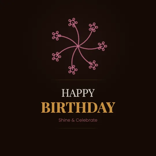 Neon Party — Happy Birthday greeting card design, personalise with your name