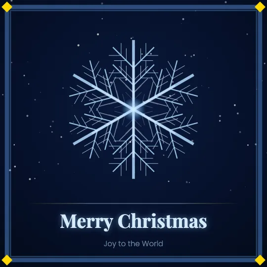 Nordic Minimal — Merry Christmas greeting card design, personalise with your name