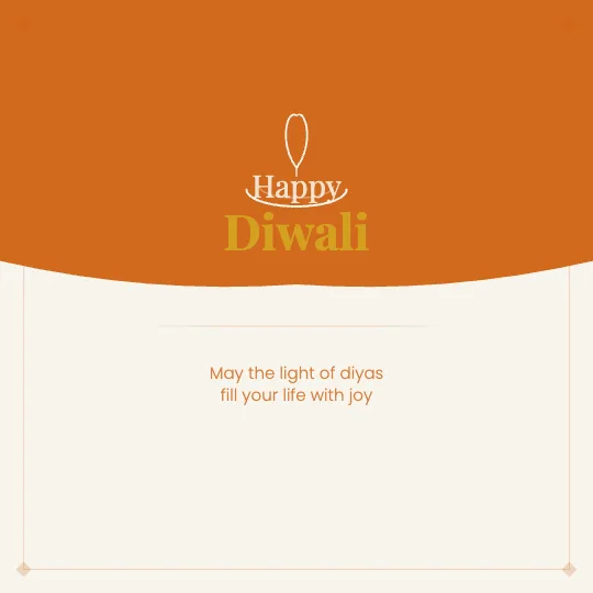 ✦ Golden Arch — Happy Diwali greeting card design, personalise with your name