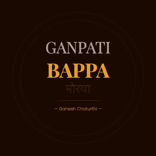 ✦ Modak Poster — Ganesh Chaturthi greeting card design, personalise with your name