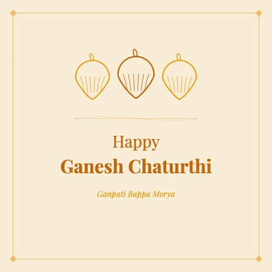 Sacred Fire — Ganesh Chaturthi greeting card design, personalise with your name