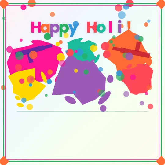 Pastel Dream — Happy Holi greeting card design, personalise with your name