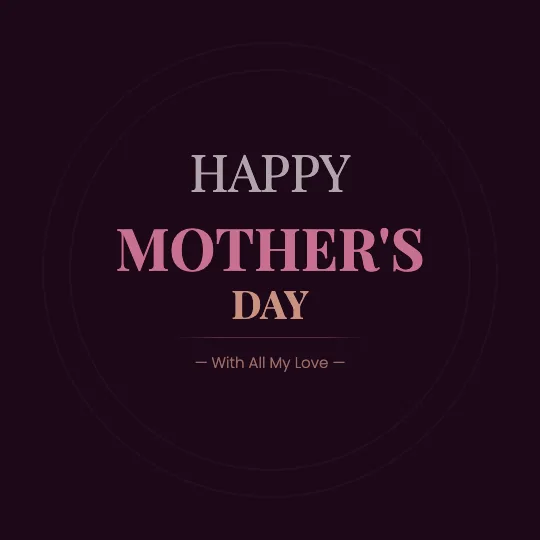 ✦ Love Poster — Mother's Day greeting card design, personalise with your name