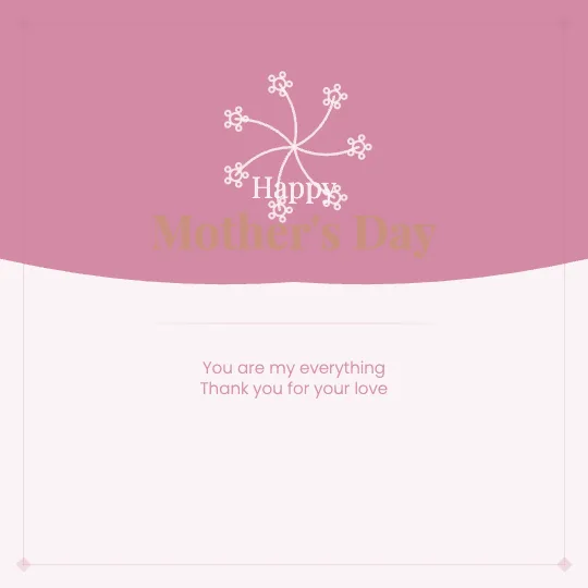 ✦ Rose Arch — Mother's Day greeting card design, personalise with your name