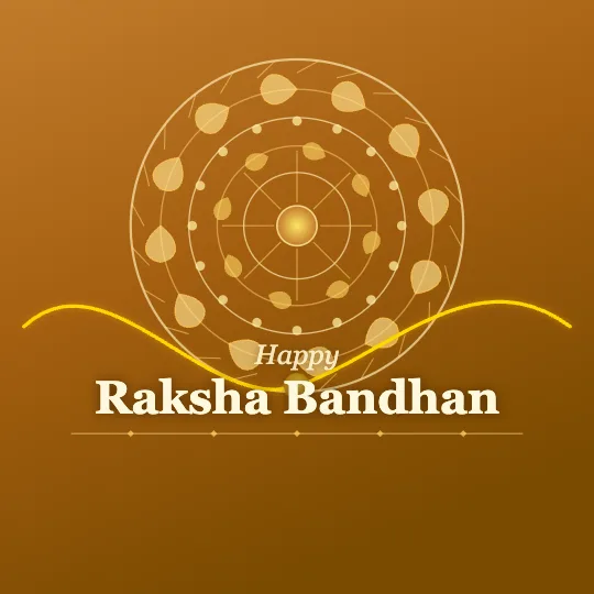 Mehndi Garden — Raksha Bandhan greeting card design, personalise with your name