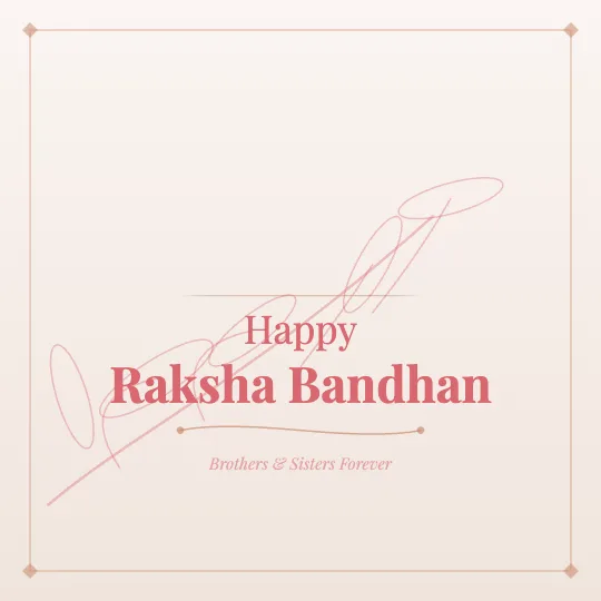 ✦ Rakhi Paper — Raksha Bandhan greeting card design, personalise with your name