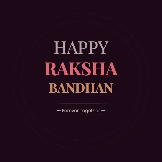 ✦ Bond Poster — Raksha Bandhan greeting card design, personalise with your name