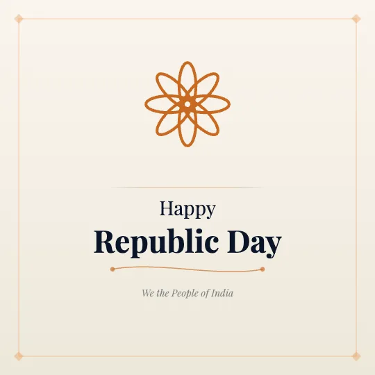 ✦ Tricolour Paper — Republic Day greeting card design, personalise with your name